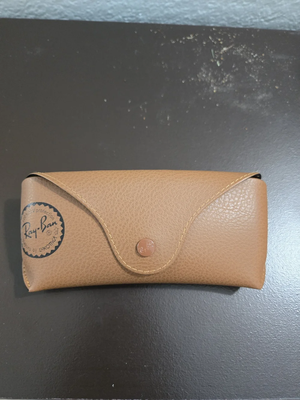 Ray-Ban Gold Frame Sunglasses with Black Lenses